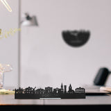 Standing Skyline Woerden Zwart houten cadeau decoratie relatiegeschenk van WoodWideCities