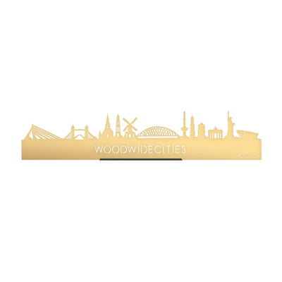 Standing Skyline WoodWideCities Goud Metallic