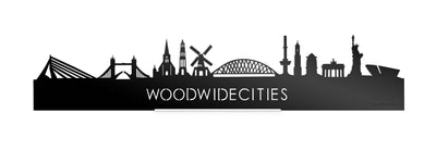 Standing Skyline WoodWideCities Black Glossy