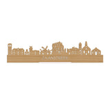 Standing Skyline Zaanstreek Bamboe houten cadeau decoratie relatiegeschenk van WoodWideCities