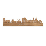Standing Skyline Zaanstreek Eiken houten cadeau decoratie relatiegeschenk van WoodWideCities