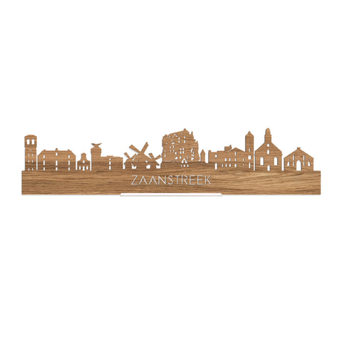 Standing Skyline Zaanstreek Eiken houten cadeau decoratie relatiegeschenk van WoodWideCities