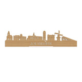 Standing Skyline Zoetermeer Bamboe 40 cm  houten cadeau decoratie relatiegeschenk van WoodWideCities
