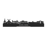 Standing Skyline Zuidlaren Black houten cadeau decoratie relatiegeschenk van WoodWideCities