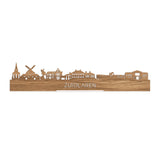 Standing Skyline Zuidlaren Eiken houten cadeau decoratie relatiegeschenk van WoodWideCities