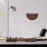 Standing Skyline Zuidlaren Noten houten cadeau decoratie relatiegeschenk van WoodWideCities