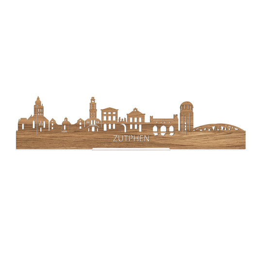 Standing Skyline Zutphen Eiken houten cadeau decoratie relatiegeschenk van WoodWideCities