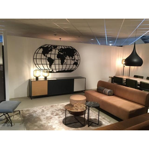 The Globe Midnight Black Zwart MDF 120x60 cm houten cadeau decoratie relatiegeschenk van WoodWideCities