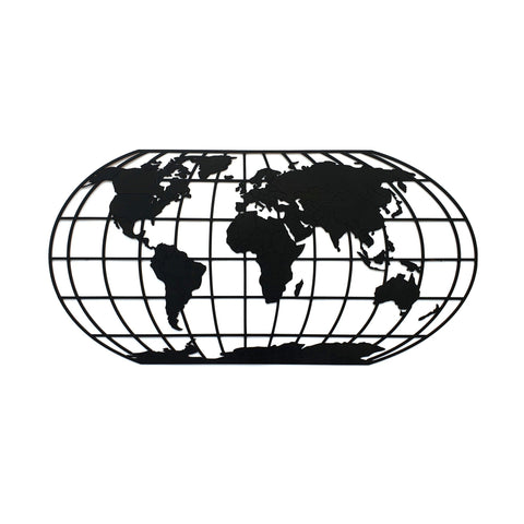 The Globe Midnight Black Zwart MDF 120x60 cm houten cadeau decoratie relatiegeschenk van WoodWideCities