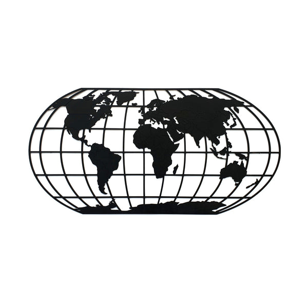 The Globe Midnight Black Zwart MDF 120x60 cm houten cadeau decoratie relatiegeschenk van WoodWideCities