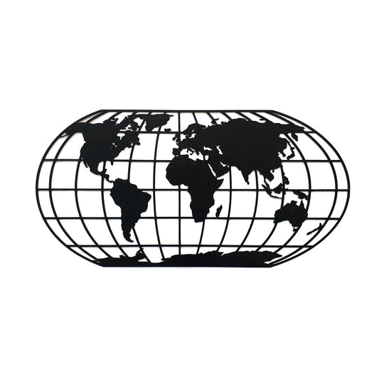 The Globe Midnight Black Zwart MDF 120x60 cm houten cadeau decoratie relatiegeschenk van WoodWideCities