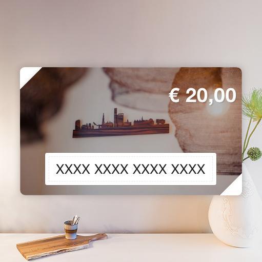 WoodWideCities cadeaukaart houten cadeau decoratie relatiegeschenk van WoodWideCities